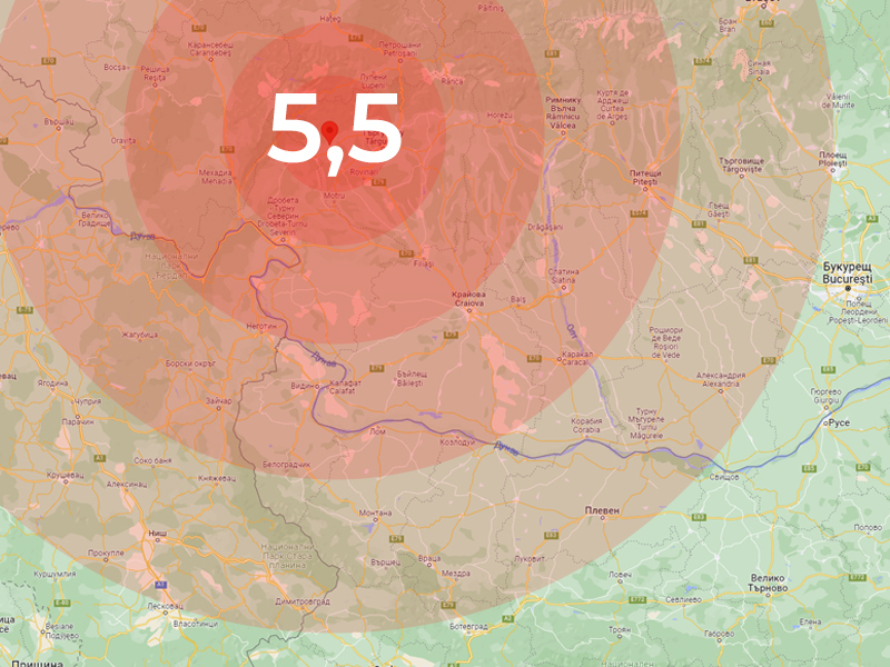 Земетресение в Румъния разлюля и България