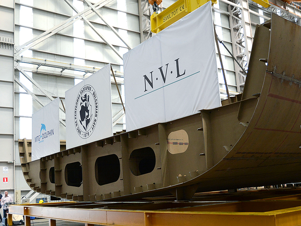 Във Варна започна строителство на още един патрулен кораб на ВМС