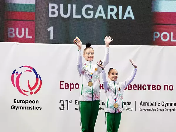 Европейска титла за България от първенството по спортна акробатика във Варна