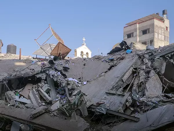 Израелска ракета удари православна църква в Газа