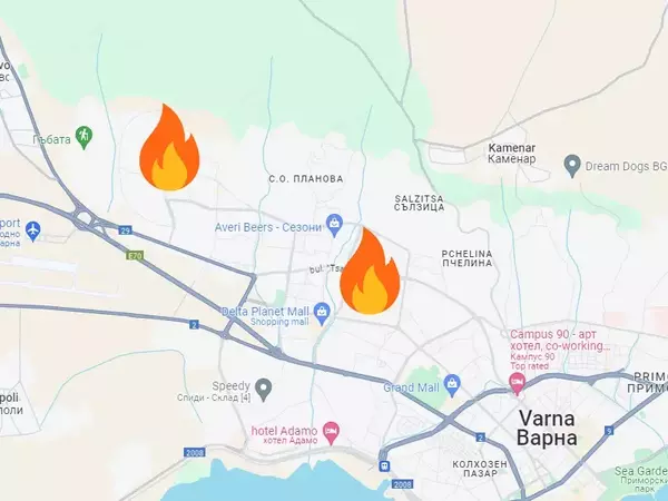 Пожар избухна в ДКЦ 3 във Владиславово