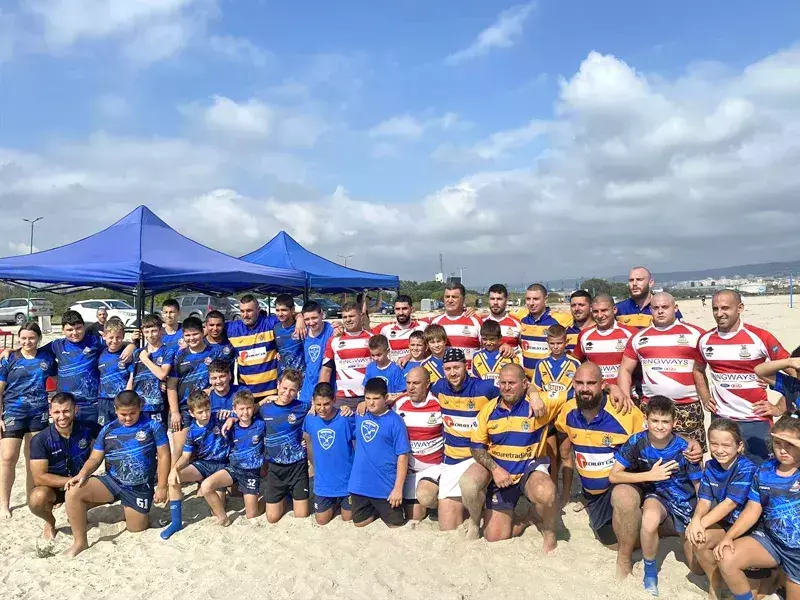 Традиционен турнир по плажно ръгби се проведе на плажа в Аспарухово