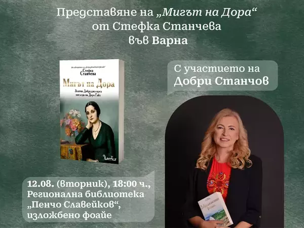 Във варненската библиотека "Пенчо Славейков": Представят книга за Добруджа през погледа на Дора Габе