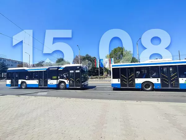 Делнично разписание за градските автобуси във Варна на 15 август