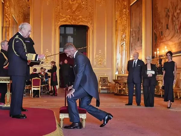 На 50 години Дейвид Бекъм стана рицар