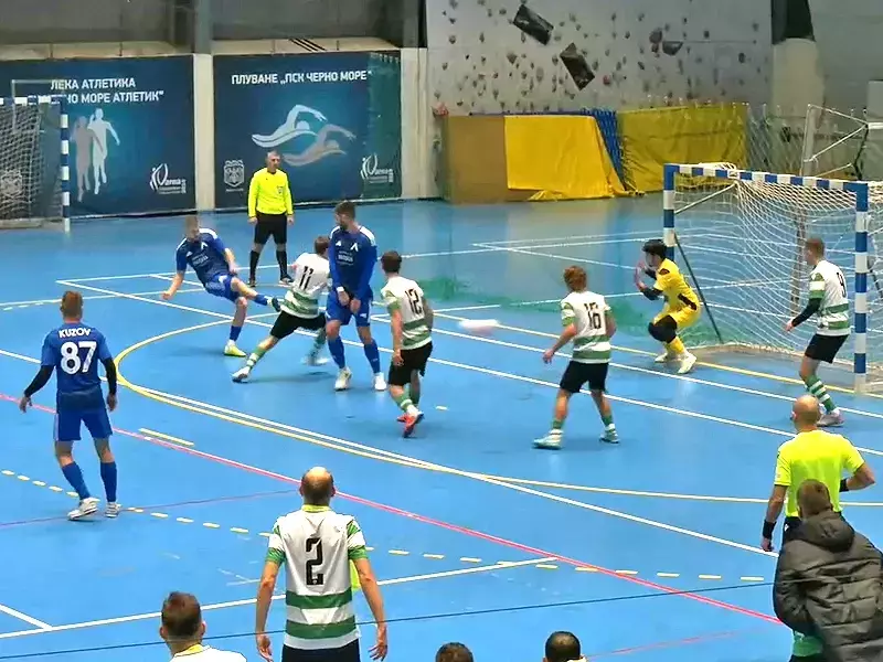 Победа и загуба за Черно море срещу Левски във футзалния уикенд във Варна