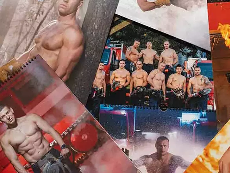 Благотворителен календар с пожарникари представиха и за 2026-а