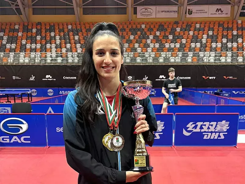 Мария Йовкова отново е шампионка на България в тениса на маса