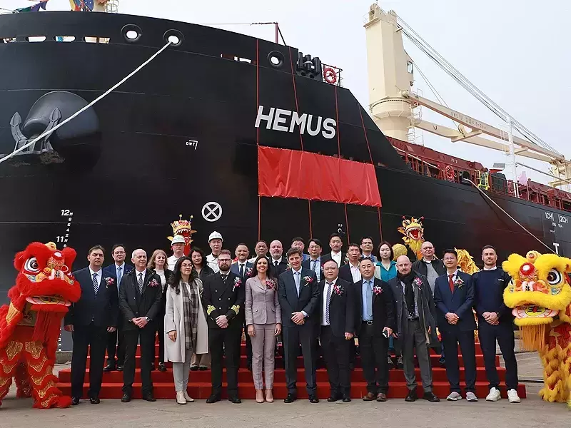 Параходство БМФ получи първия за 2026-а година новопостроен кораб