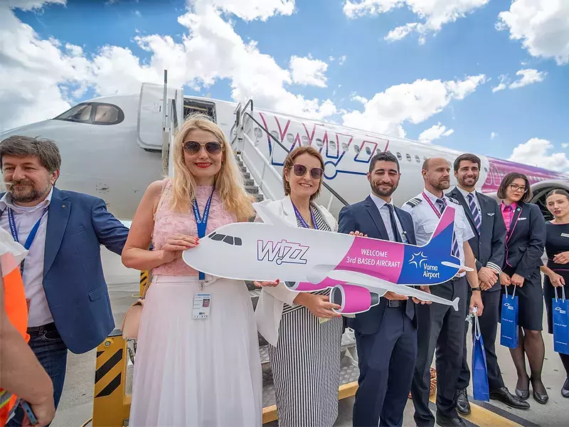 Wizz Air с трети самолет на Летище Варна